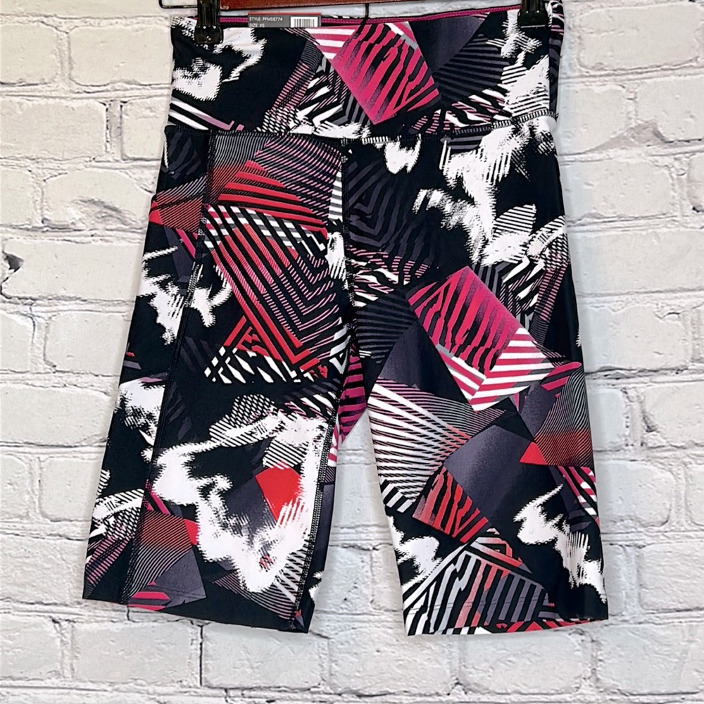 Calvin Klein Black Pink White Bicycle Athletic Shorts Size XS Brand New W/Tags